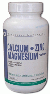 Universal Nutrition Calcium Zinc Magnesium