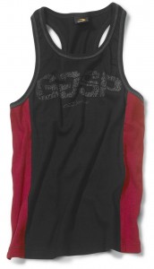 GASP Crazy Rib Top, Black