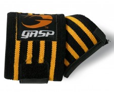 GASP Hardcore Wrist Wraps, Black/Grey