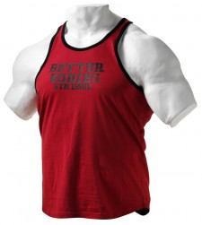 Better Bodies Jersey Gym Tank, Jester Red