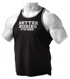 Better Bodies Jersey Gym Tank, Black