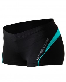 Better Bodies Cherry Hill Hotpant, Black/Aqua