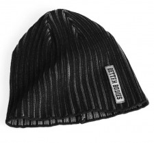 Better Bodies Heavy Rib Beanie, Black/Grey
