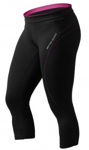 Better Bodies Fitness 3/4 Tights, Black/Sangria