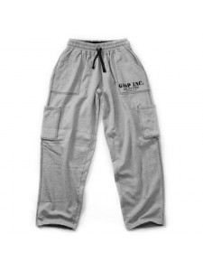 GASP Fleece Cargo Pant, Greymelange