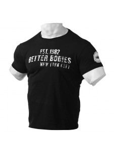 Better Bodies Graphic Logo Tee, Black