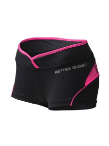 Better Bodies Shaped Hotpant, Black/Pink