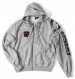 GASP Gym Hood Jacket, Grey/Melange
