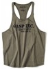 GASP Deep Cut Tank, Washed Knaki