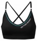 Better Bodies Cherry Hill Short Top, Black/Aqua