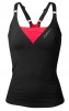 Better Bodies Deep V-Singlet, Black/Red