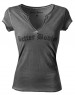Better Bodies Raw V-Tee, Wash Grey