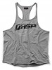 GASP Deep Cut Slub Tank, Grey