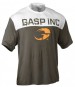 GASP Big 2-Colour Tee, Grey/White