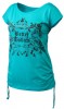 Better Bodies Printed S/S Tee, Aqua Blue