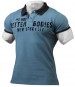 Better Bodies Graphic Piquet, Ocean Blue