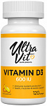 UltraVit Vitamin D3 600 ME